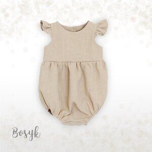 NEW - Sleeveless Ruffle Romper Bodysuit Baby Girl - Bubble Romper Bodysuit Girls
